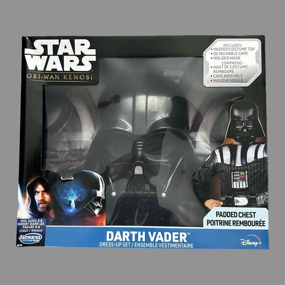 Star Wars Darth Vader Official Youth Dress-Up Box - Padded Costume Size 4-6 - Picture 1 of 10